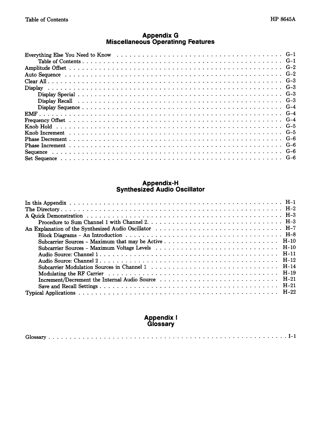 Agilent Technologies 8645A manual 