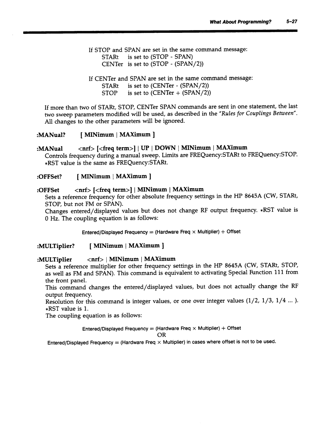 Agilent Technologies 8645A manual 