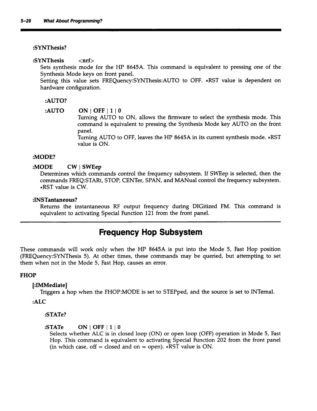 Agilent Technologies 8645A manual 