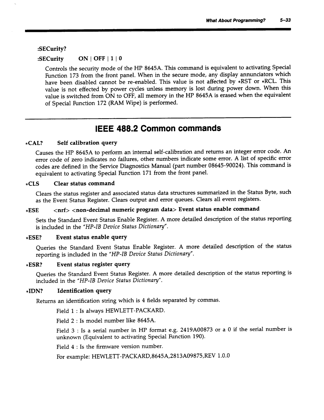 Agilent Technologies 8645A manual 