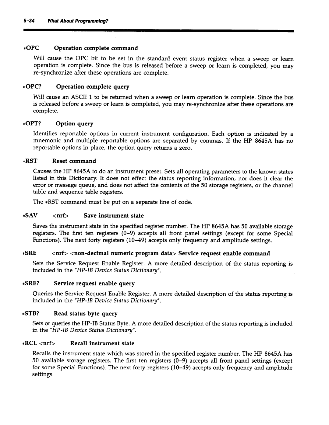 Agilent Technologies 8645A manual 