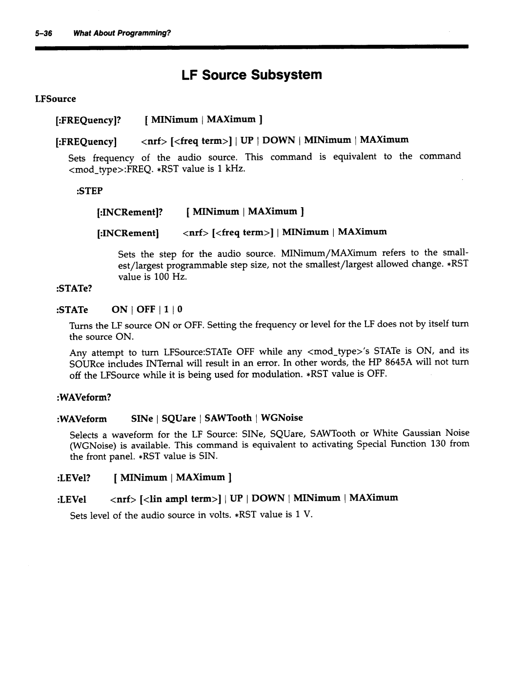 Agilent Technologies 8645A manual 