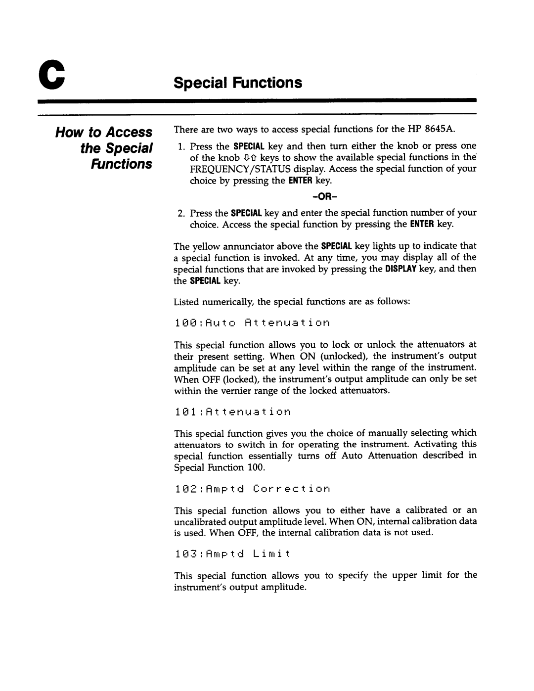 Agilent Technologies 8645A manual 