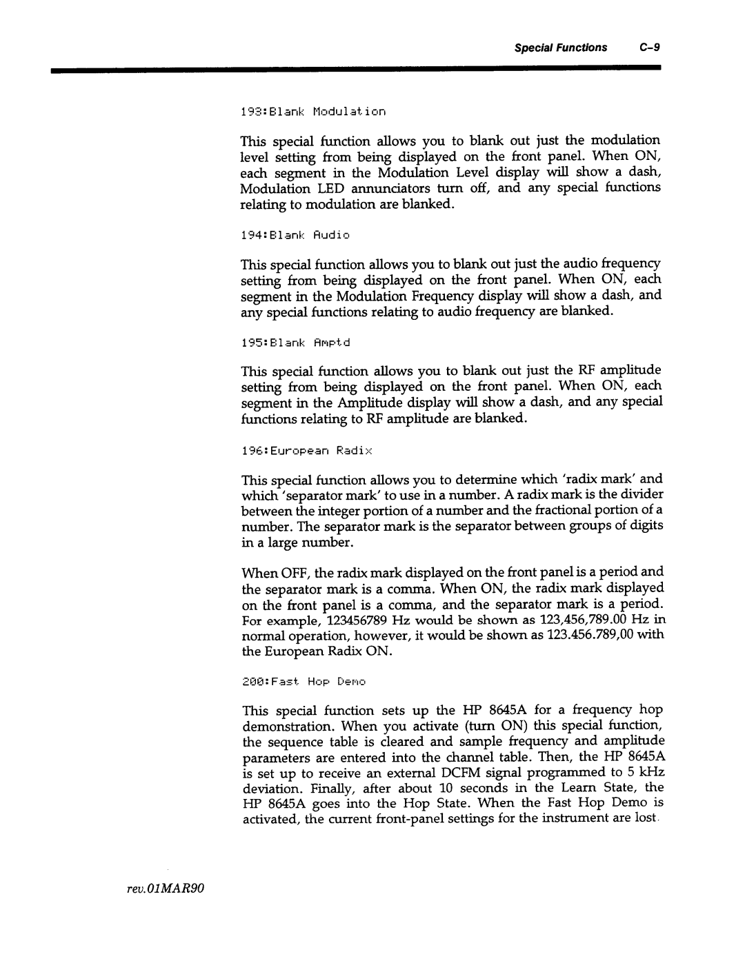 Agilent Technologies 8645A manual 
