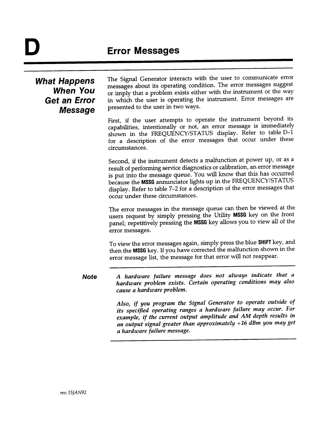 Agilent Technologies 8645A manual 