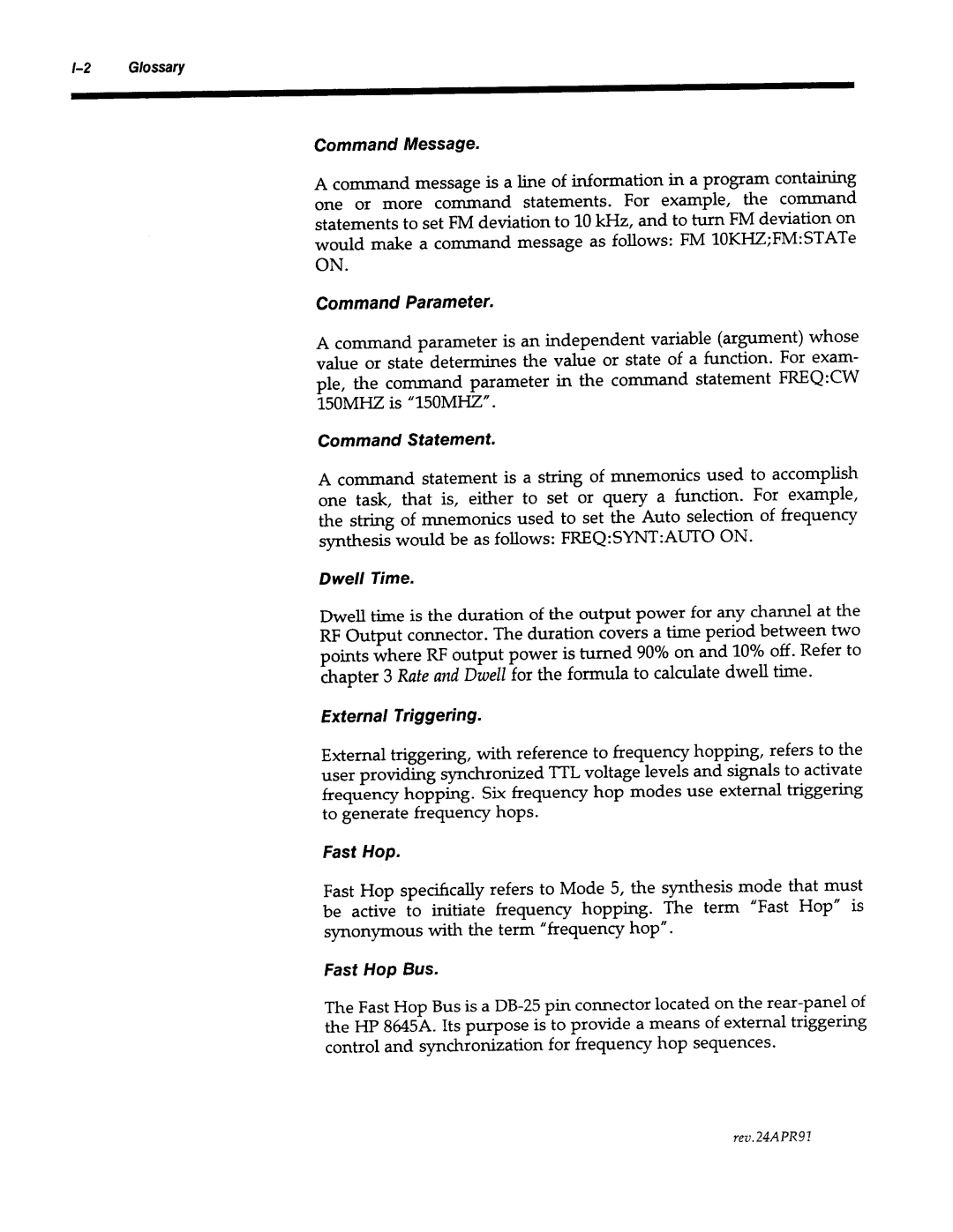 Agilent Technologies 8645A manual 