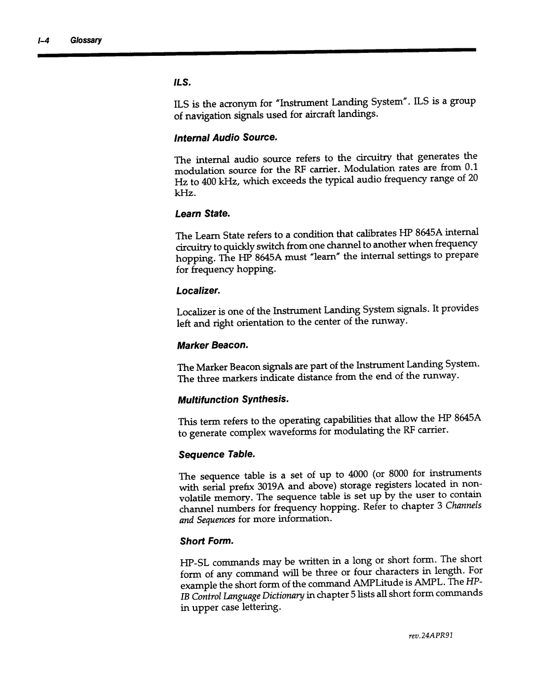 Agilent Technologies 8645A manual 