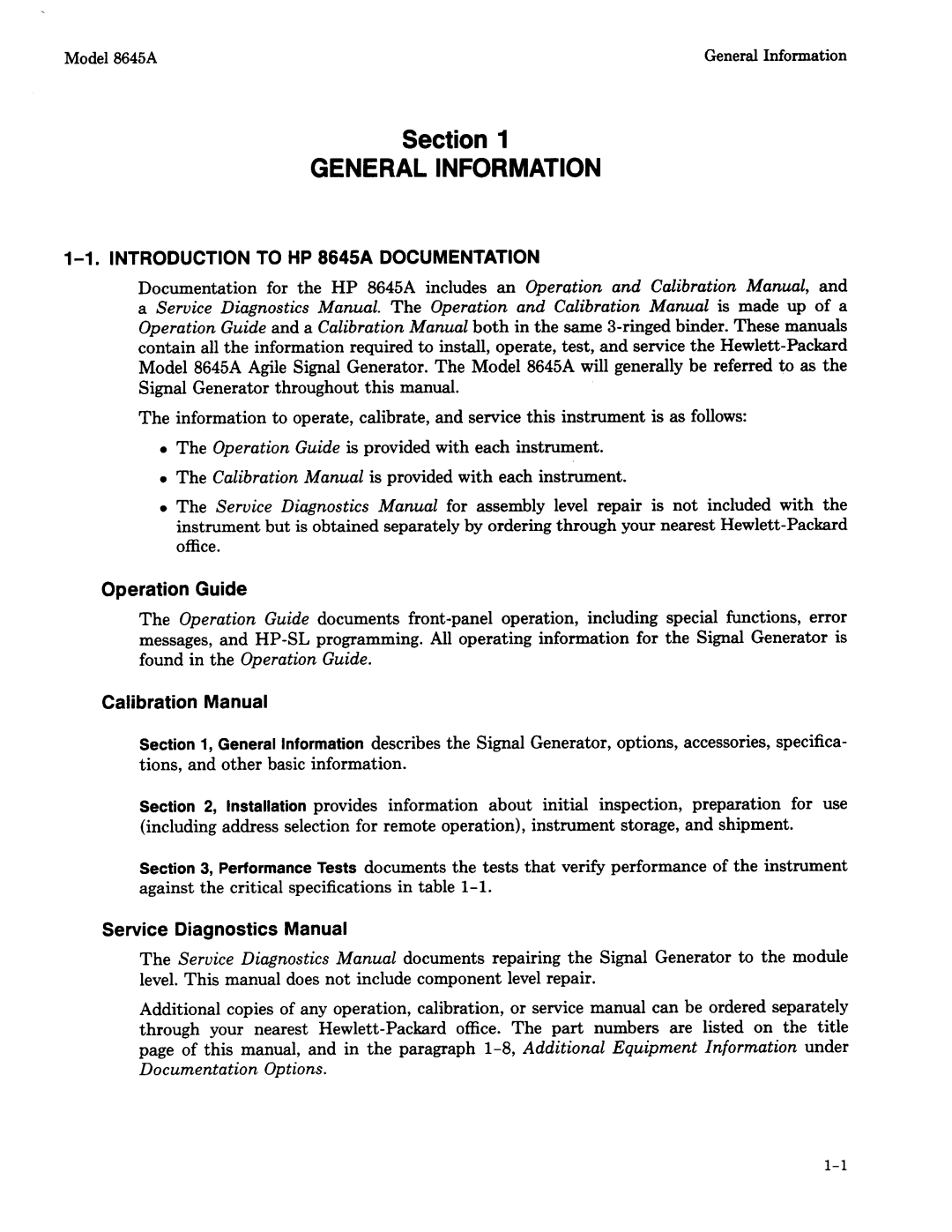 Agilent Technologies 8645A manual 
