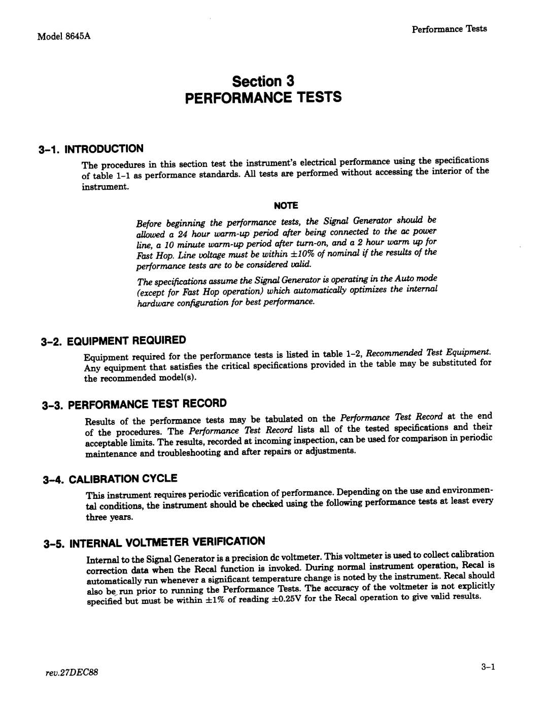 Agilent Technologies 8645A manual 