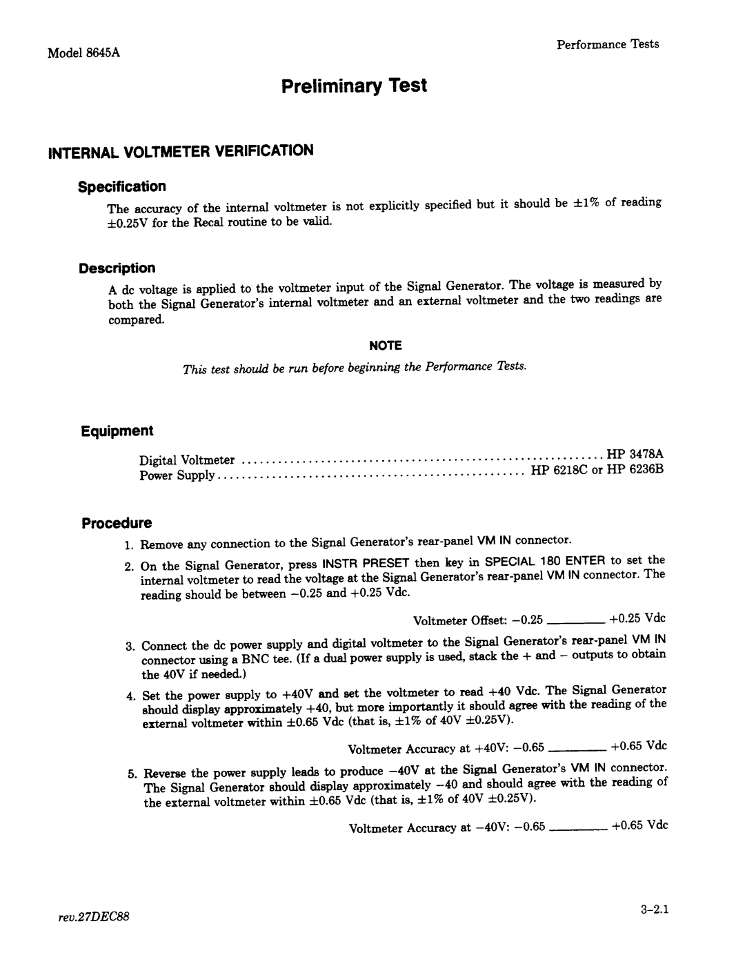 Agilent Technologies 8645A manual 