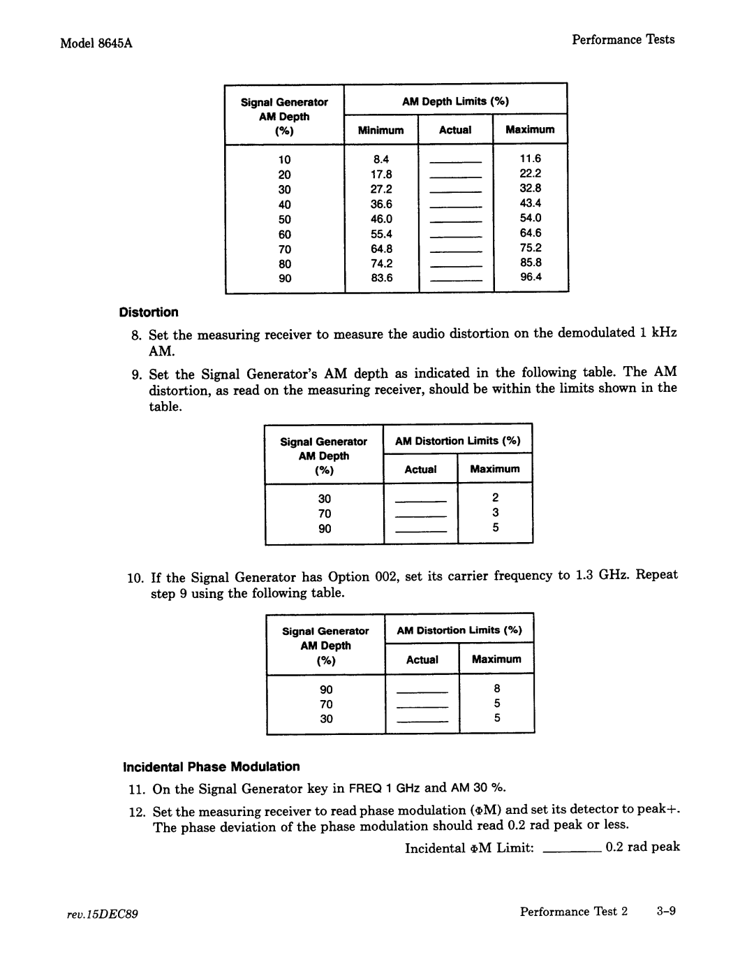 Agilent Technologies 8645A manual 