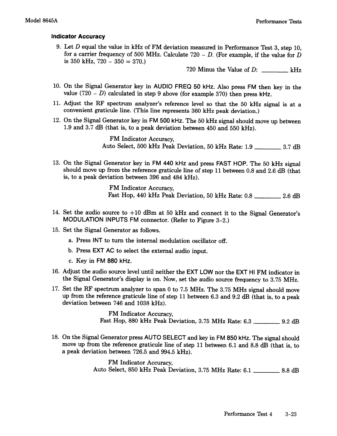 Agilent Technologies 8645A manual 