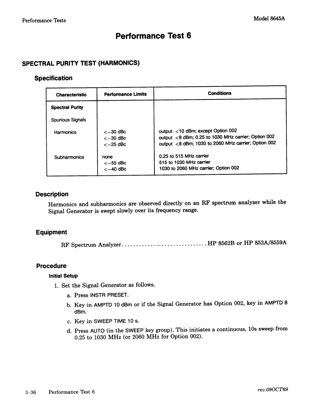 Agilent Technologies 8645A manual 