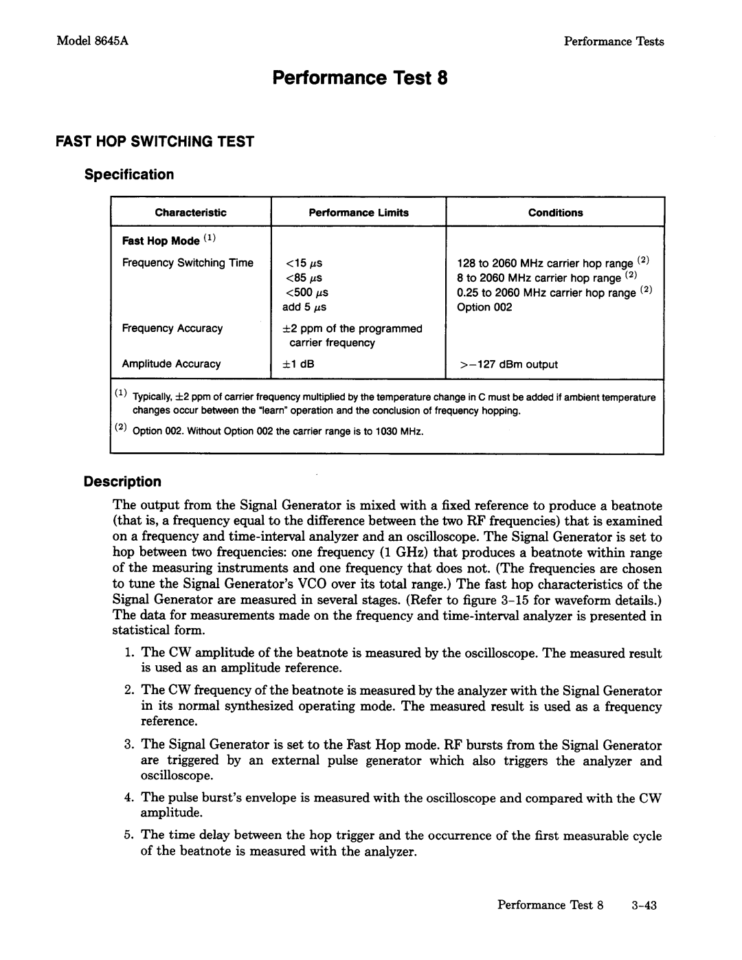 Agilent Technologies 8645A manual 