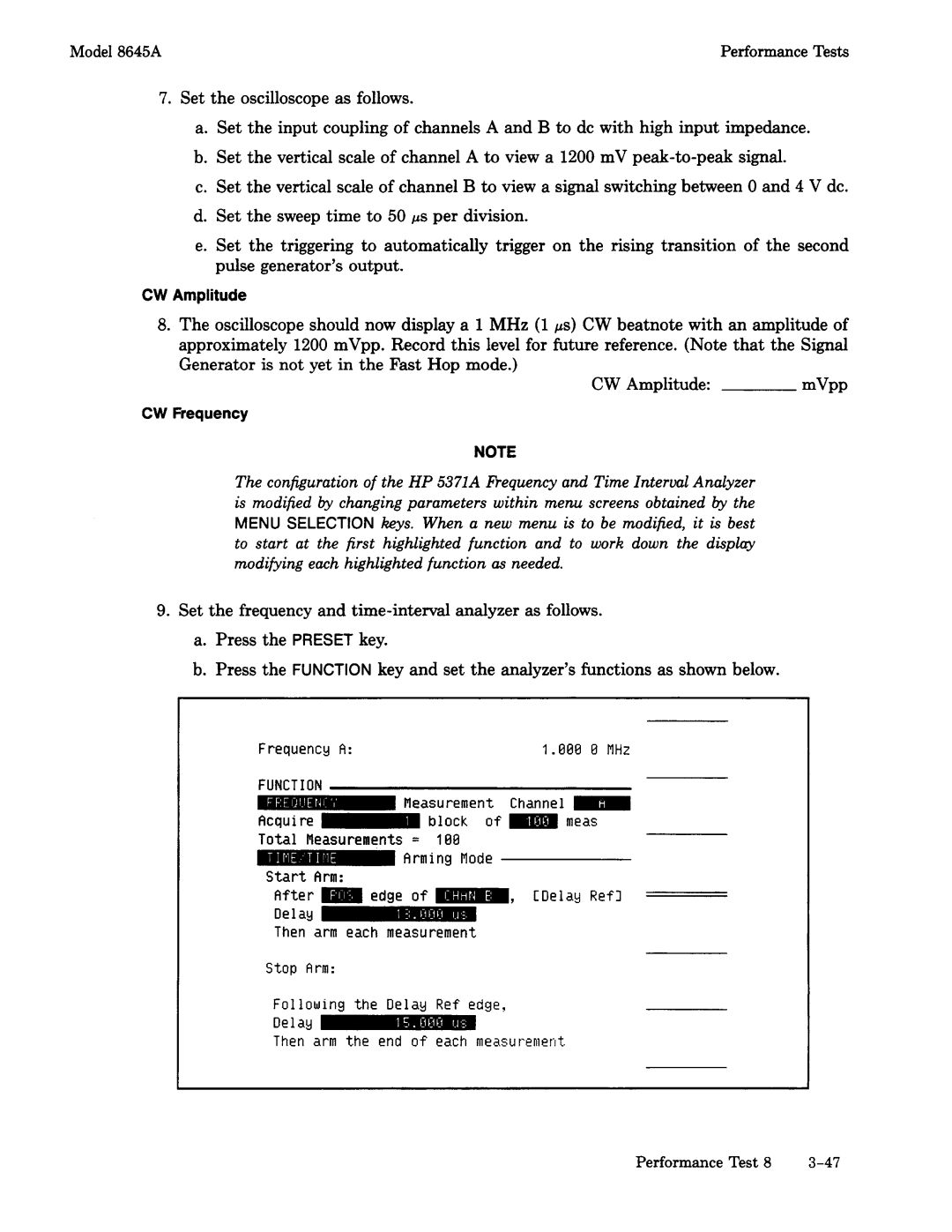 Agilent Technologies 8645A manual 