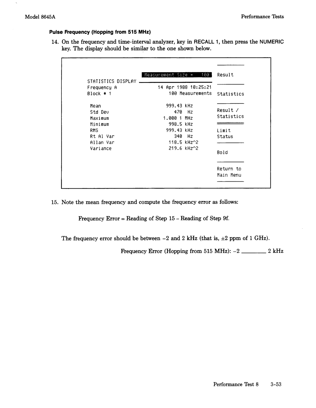 Agilent Technologies 8645A manual 