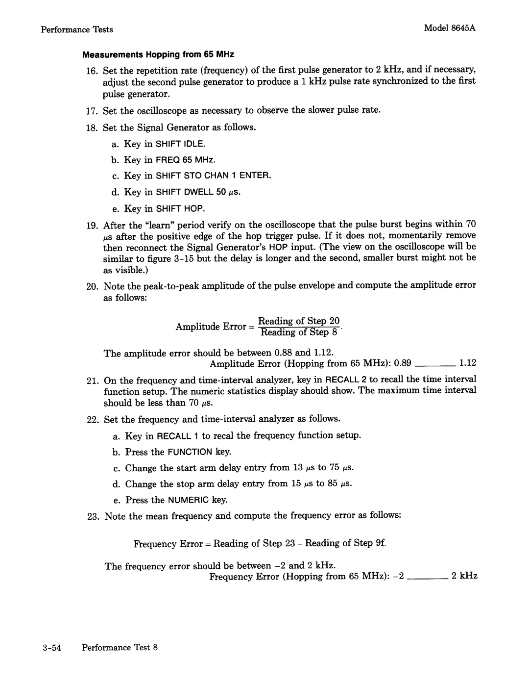 Agilent Technologies 8645A manual 