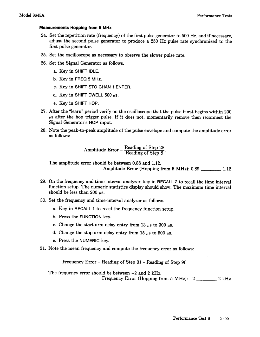Agilent Technologies 8645A manual 