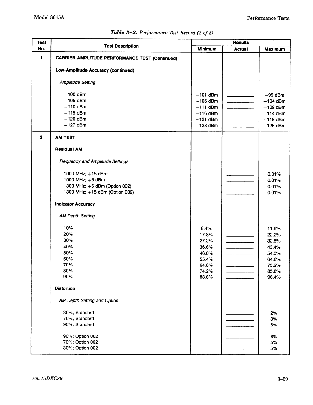 Agilent Technologies 8645A manual 
