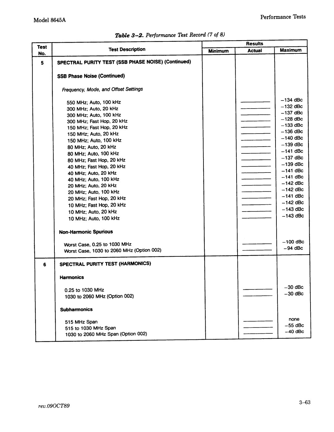 Agilent Technologies 8645A manual 