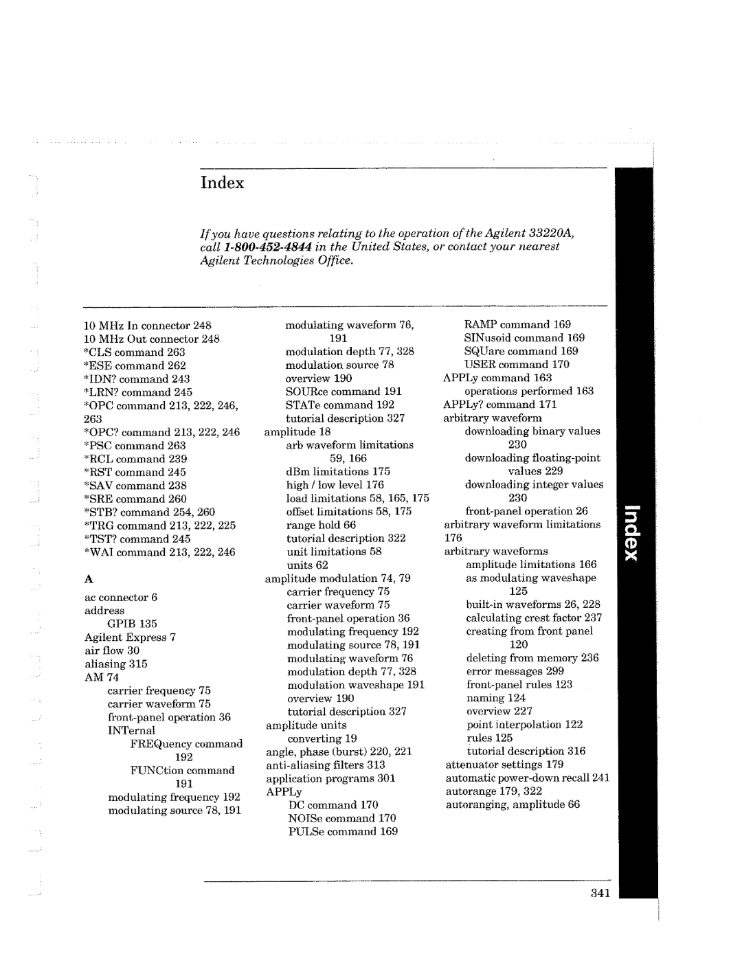 Agilent Technologies Agilent 33220A manual 