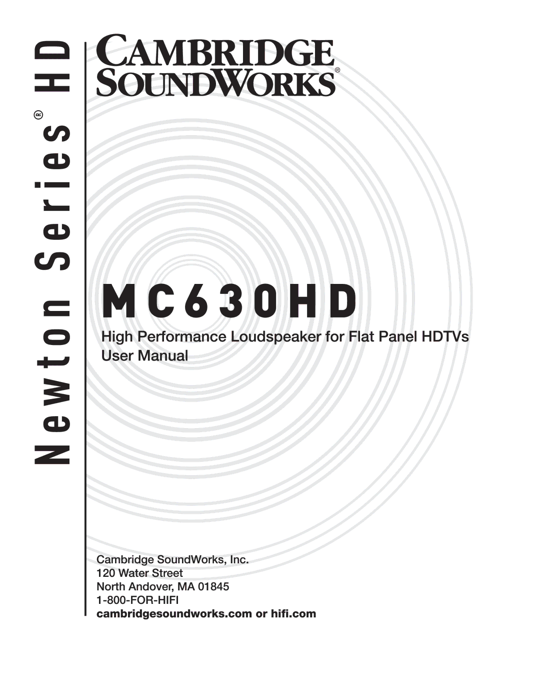 Cambridge SoundWorks MC630HD manual 