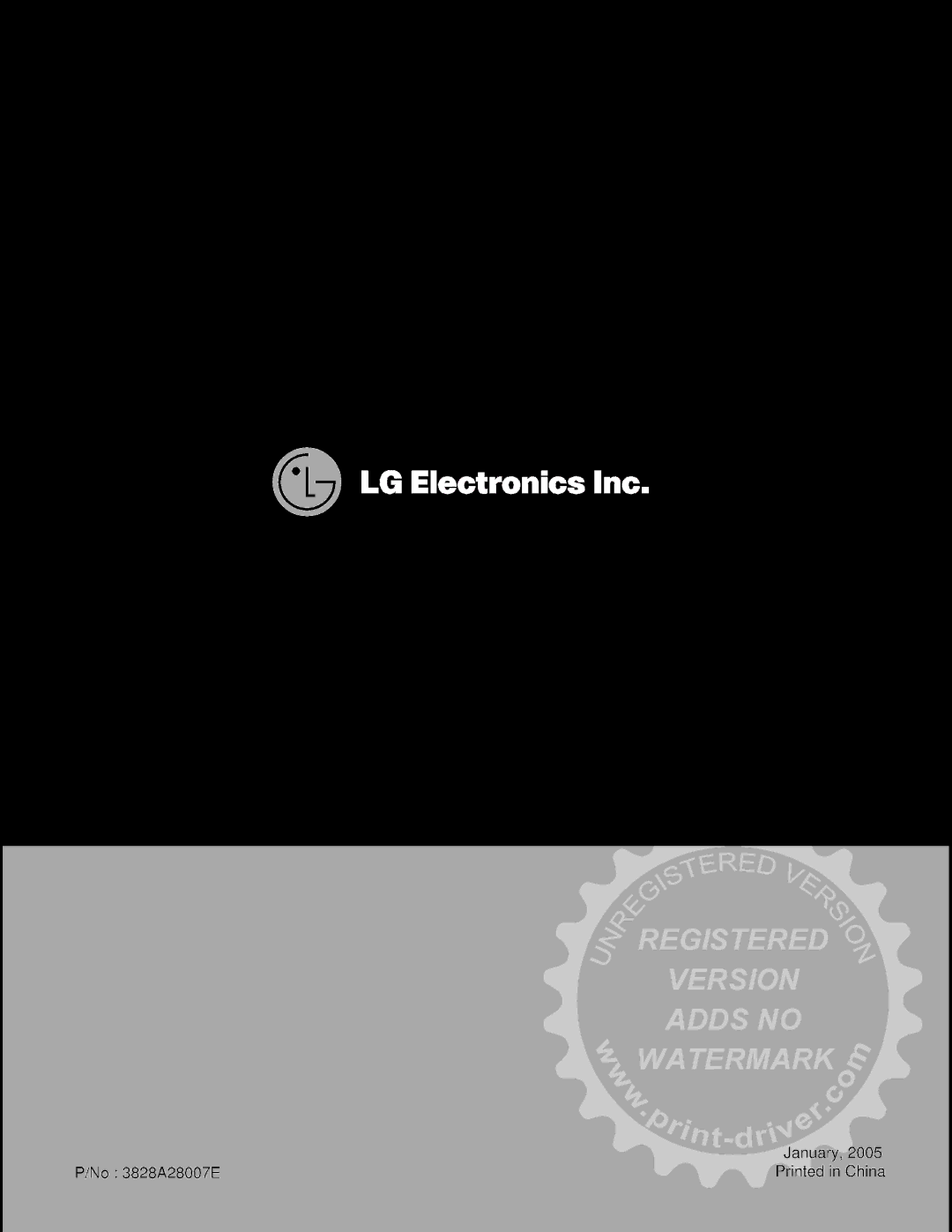 LG Electronics W081CA SG2 manual 