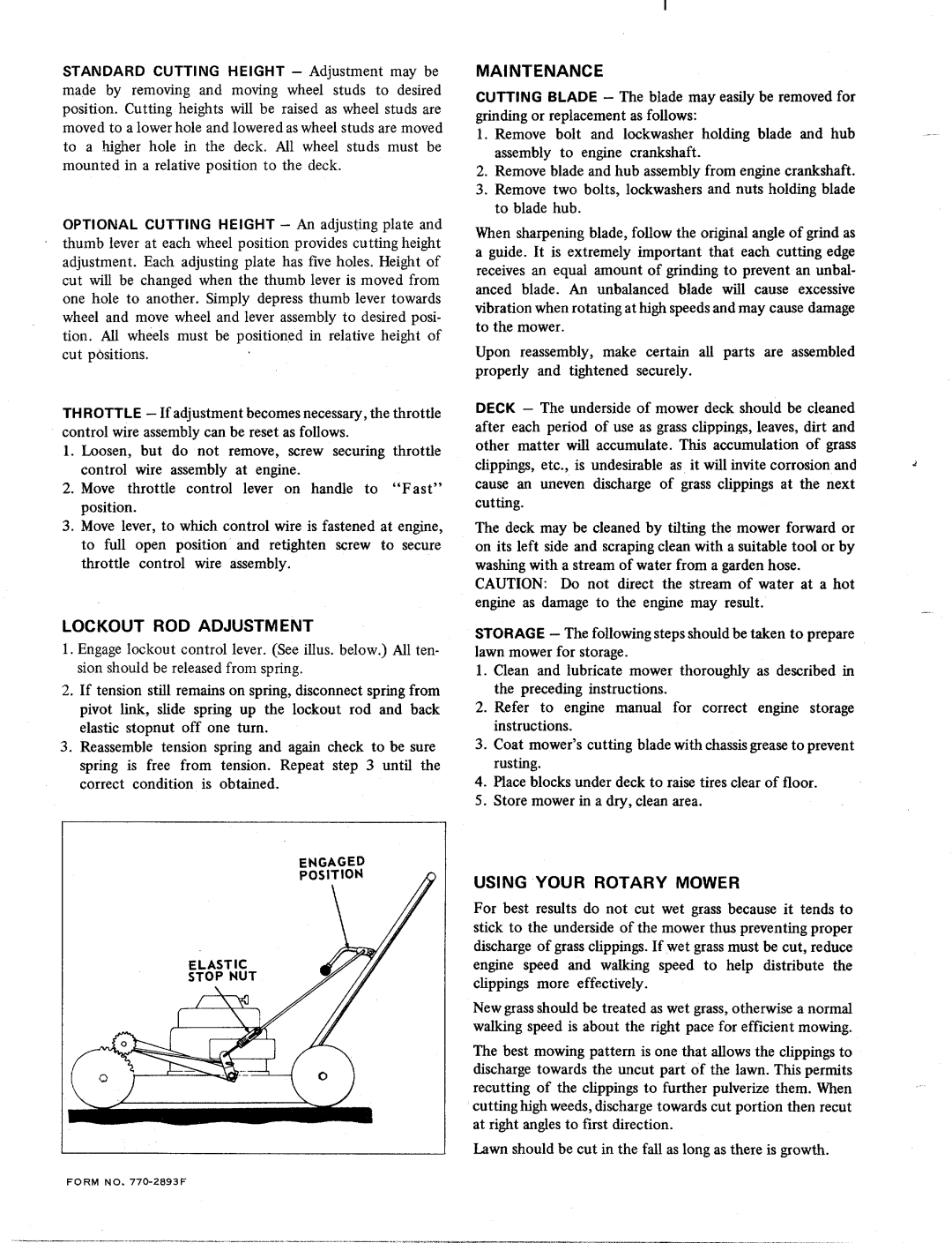 MTD 121-940 manual 