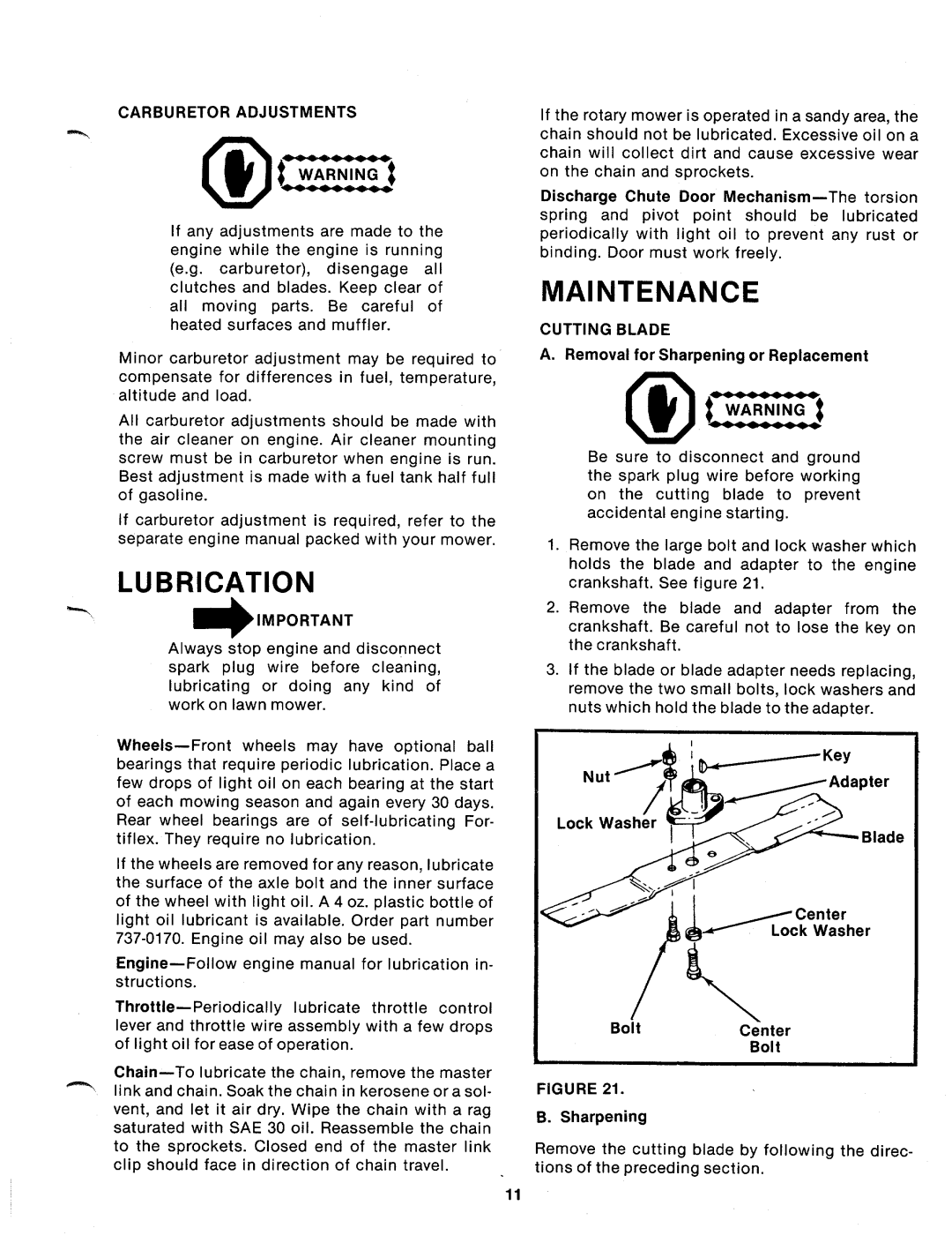 MTD 122-346A manual 