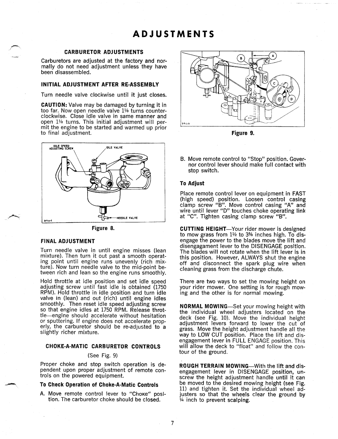 MTD 139-470 manual 