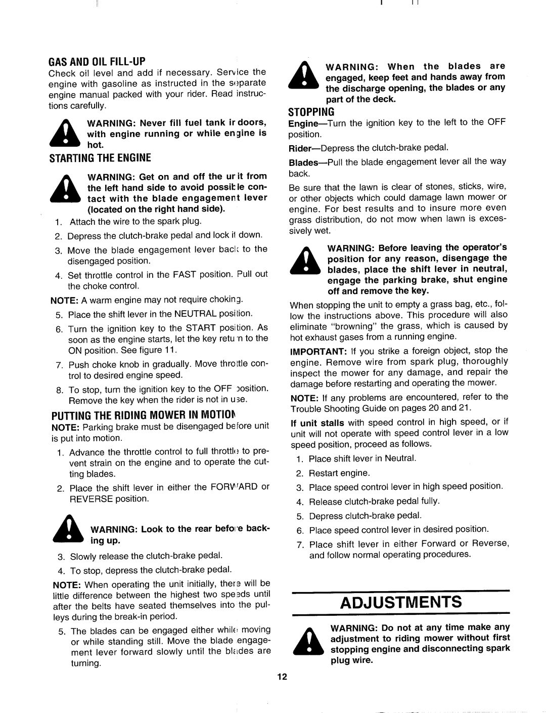 MTD 561 Series manual 