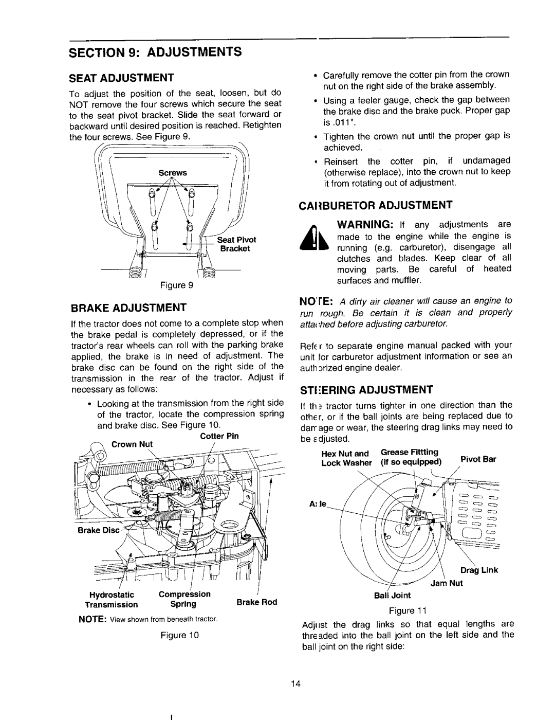 MTD 618, 619, 617 manual 