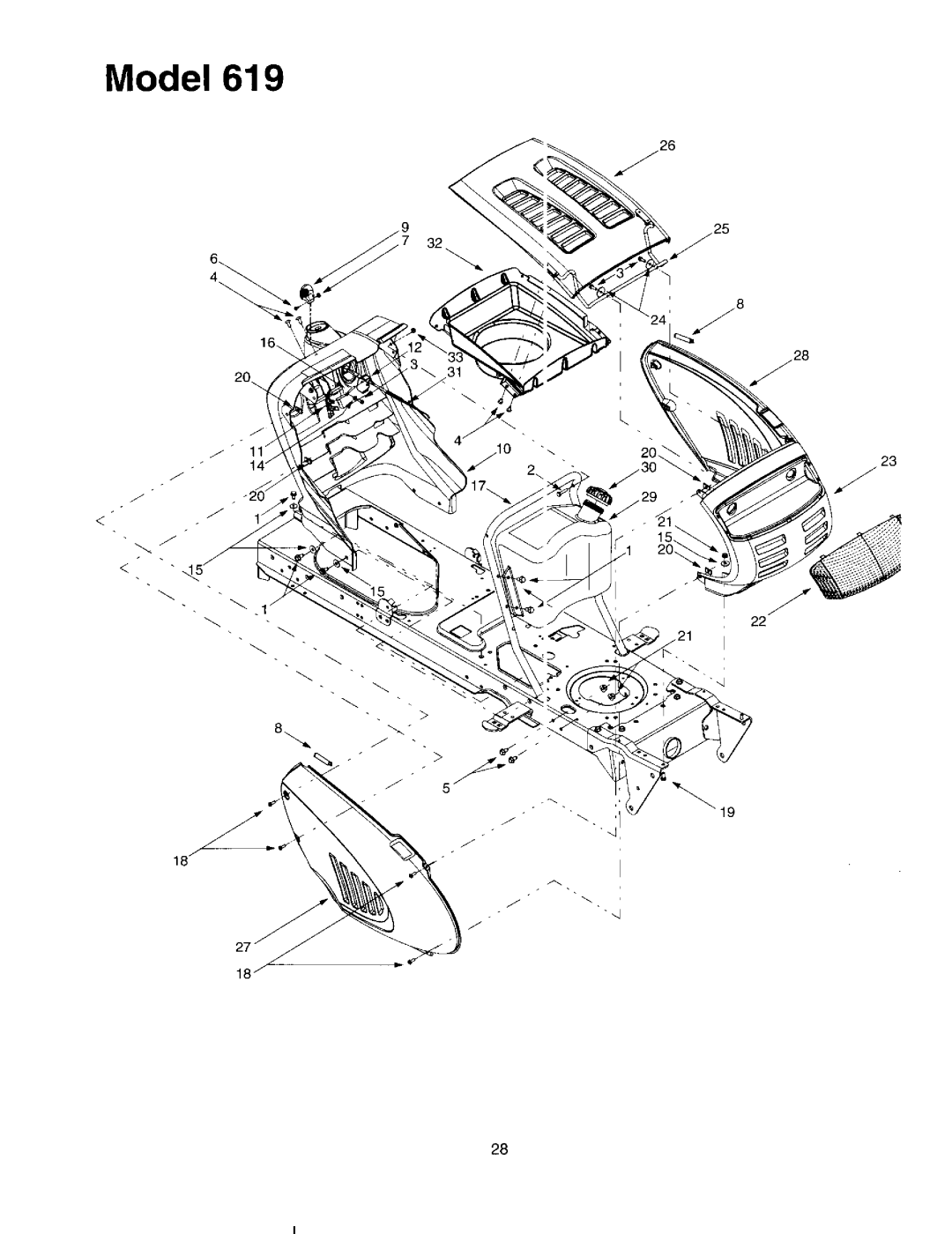 MTD 617, 619, 618 manual 