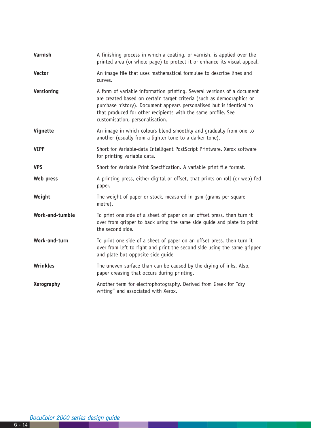 Xerox 2000 manual Vipp, Vps 