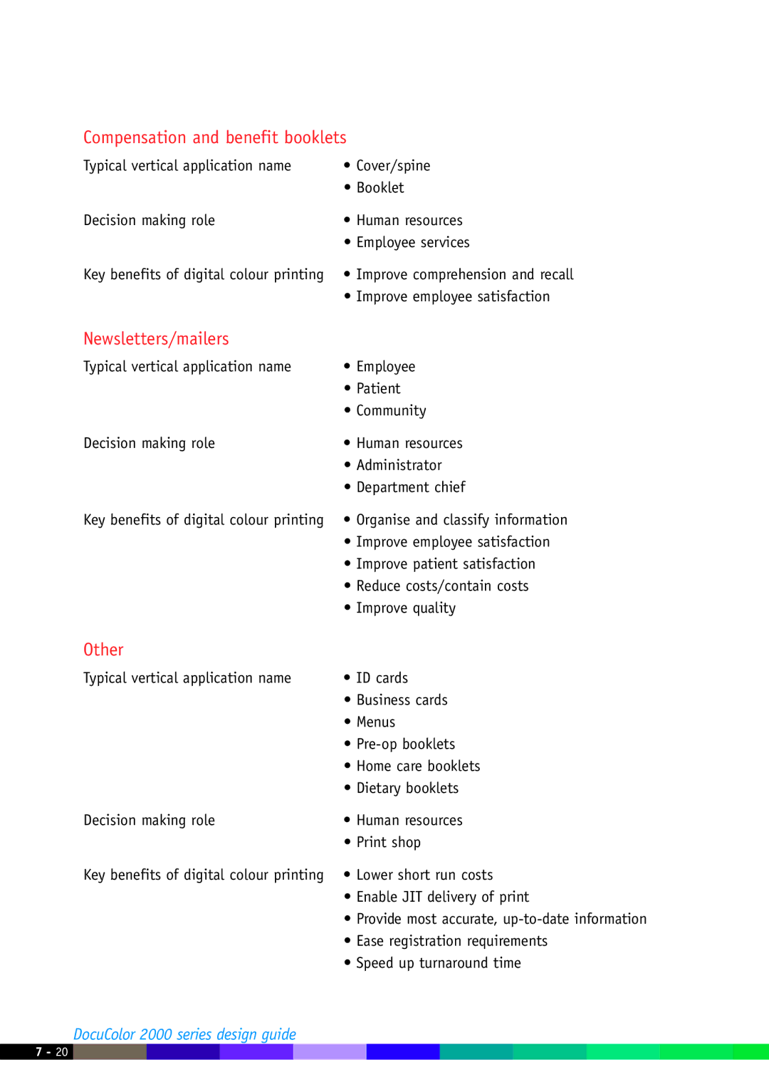 Xerox 2000 manual Improve patient satisfaction 