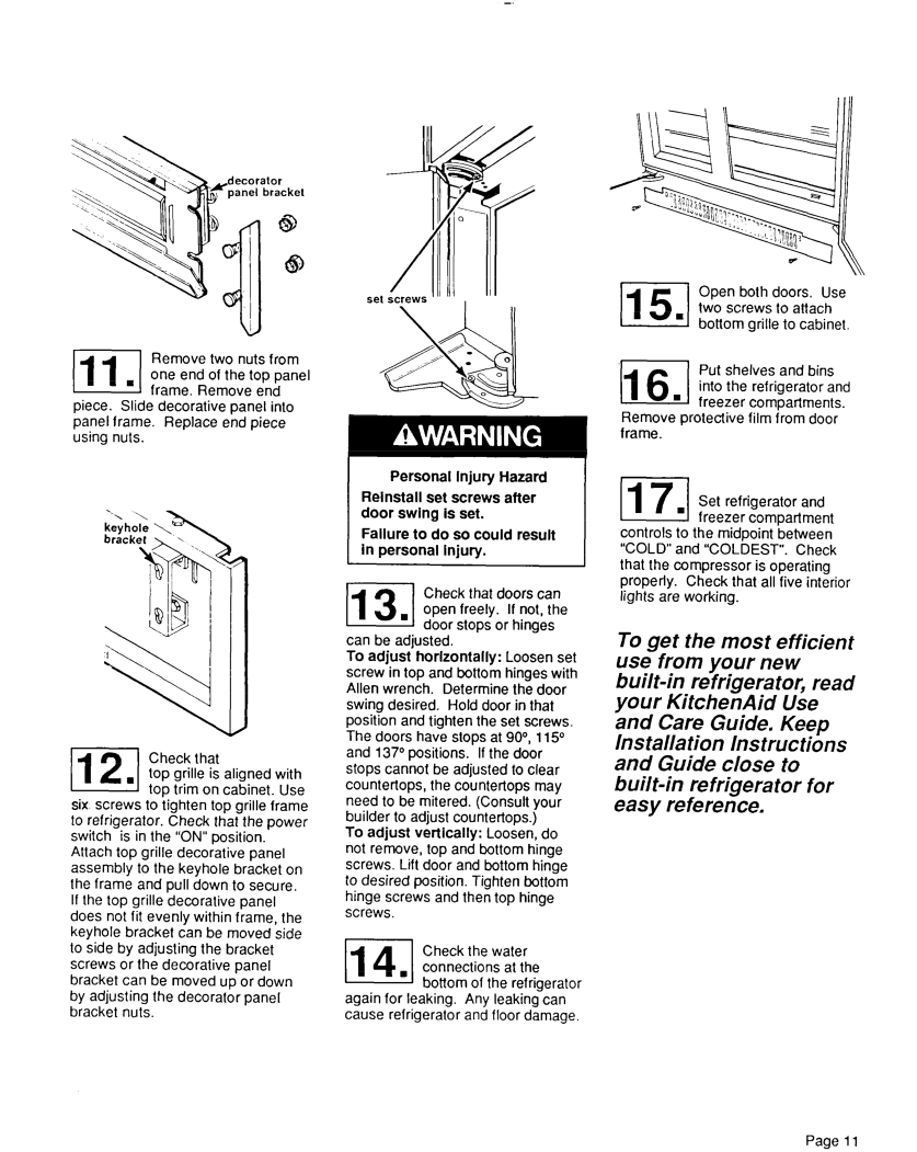 Freezing storage precautions