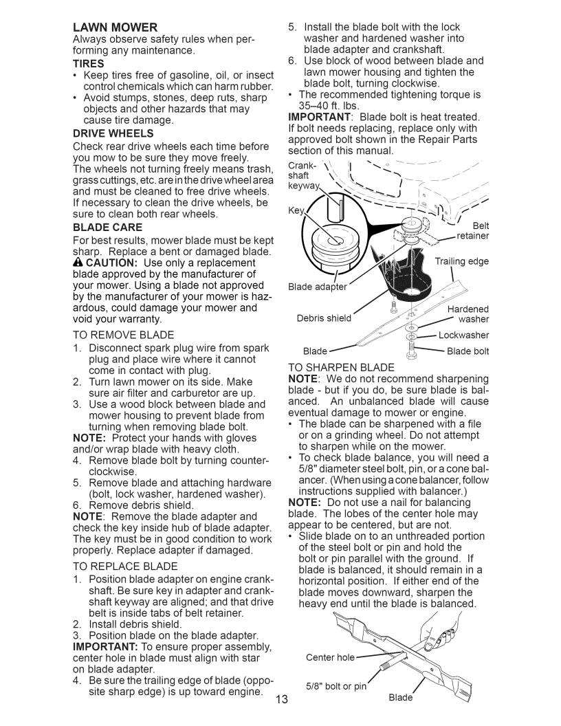 6 - GENERAL CUTTING INSTRUCTIONS