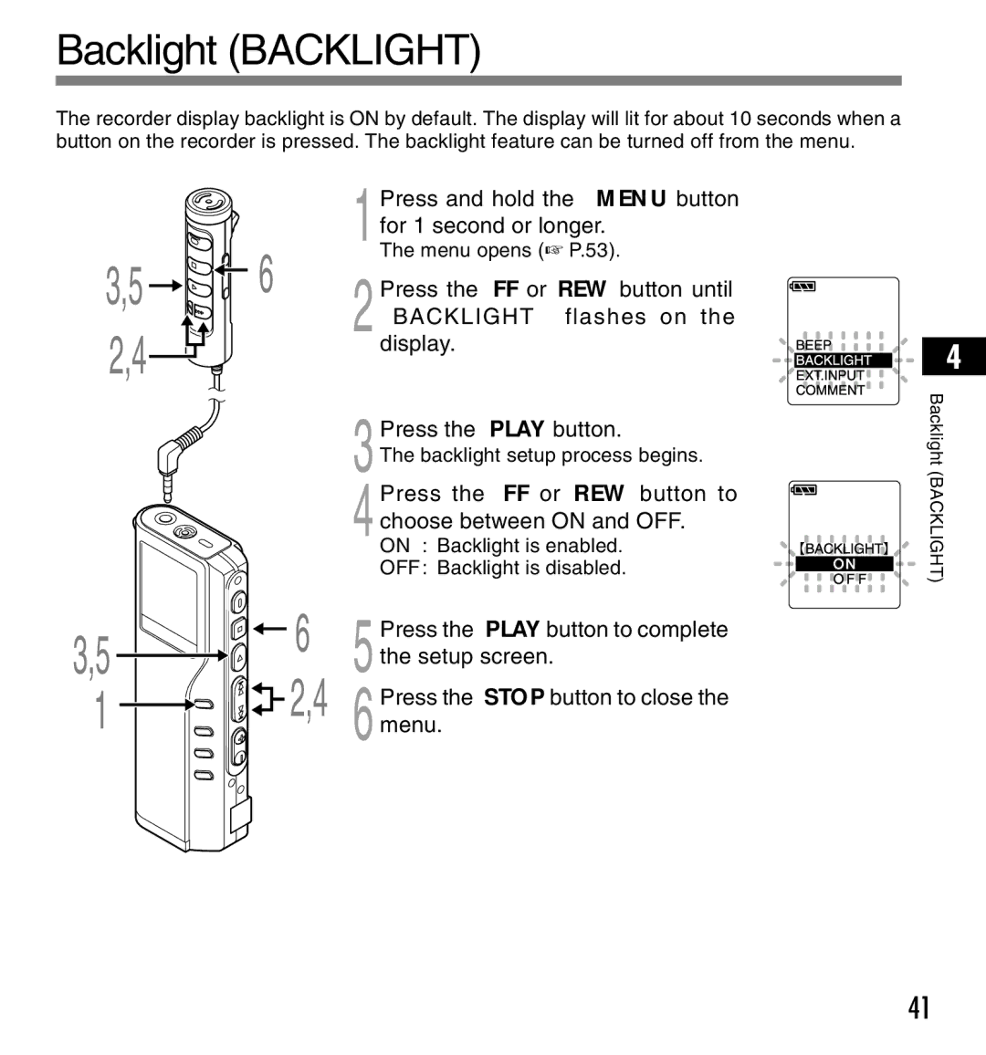 12Volt DS-2200 manual Backlight Backlight 