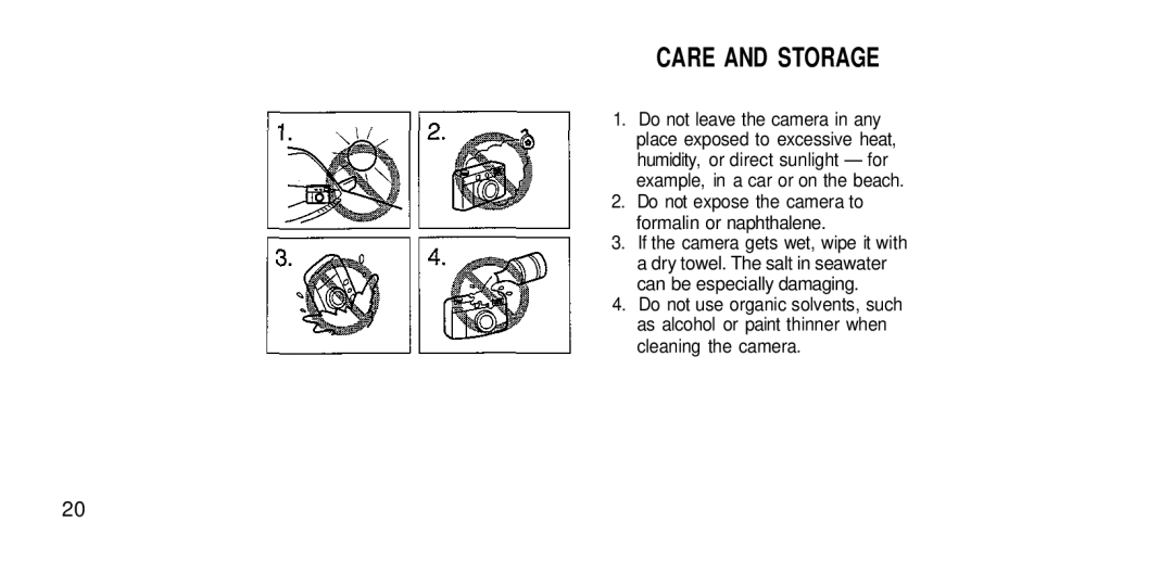 2JANE I100AF manual Care and Storage 