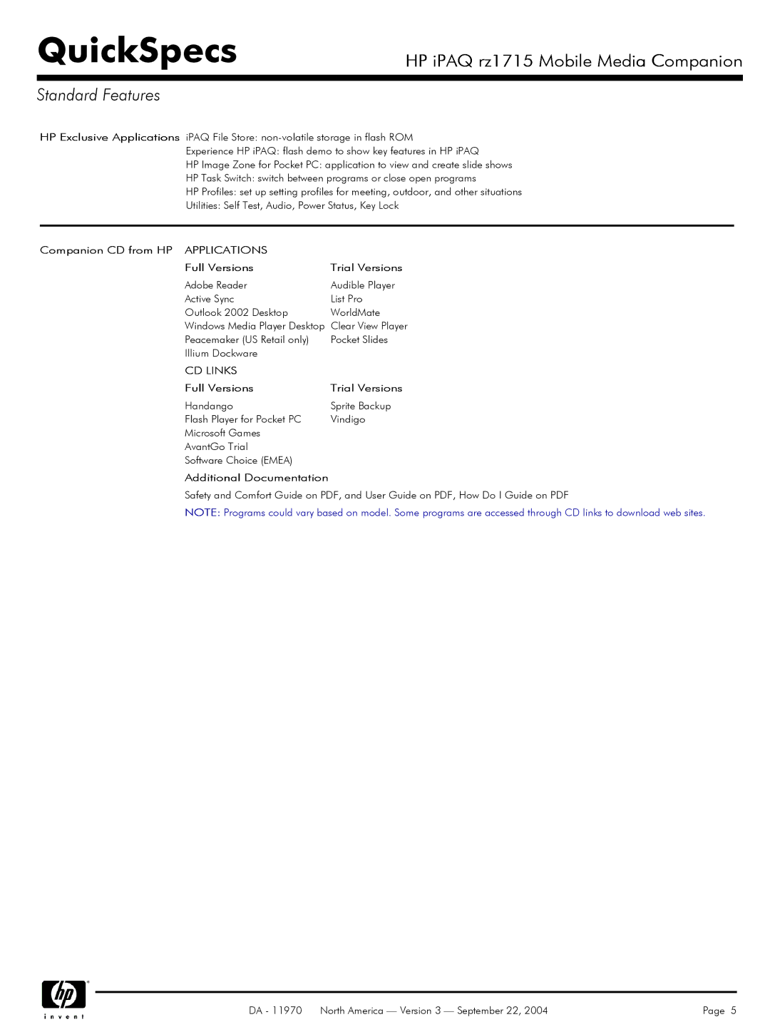 2JANE rz1715 manual Full Versions Trial Versions, Additional Documentation 