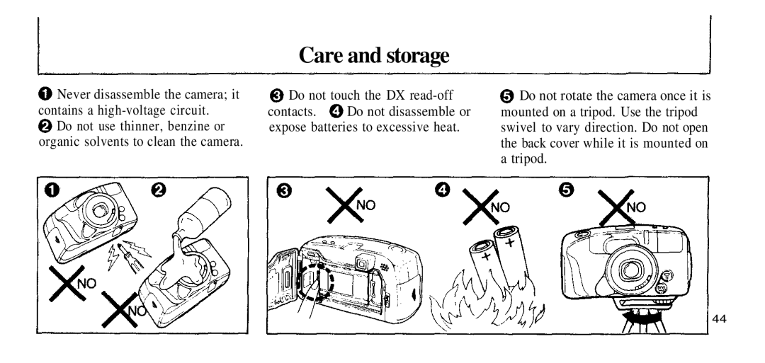 2nd Ave 76 manual Care and storage 