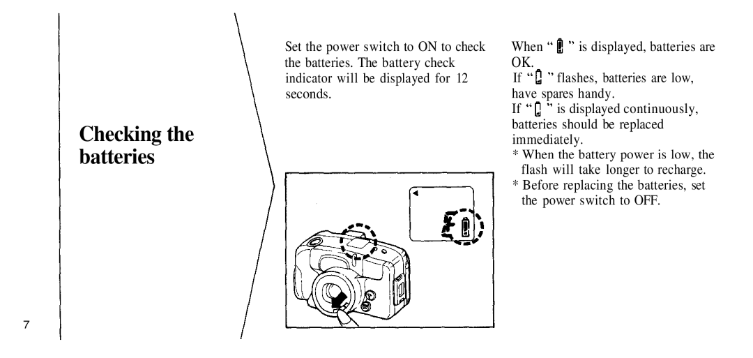 2nd Ave 76 manual Checking the batteries 