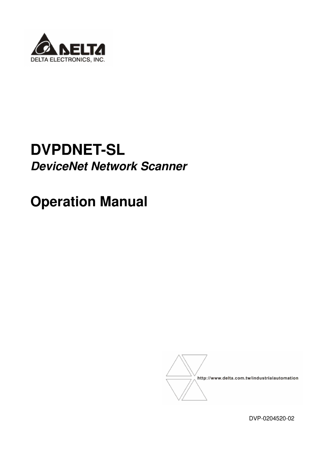 2nd Ave DVP-0204520-02 operation manual Dvpdnet-Sl 