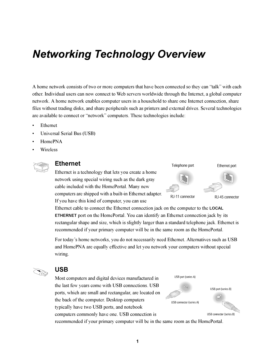 2Wire 100SW manual Networking Technology Overview, Ethernet 