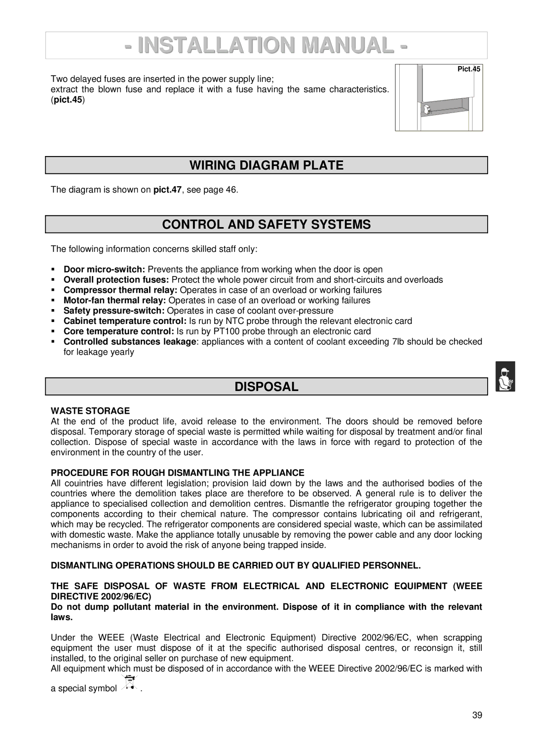 2Wire 3185550/146127 manuel dutilisation Wiring Diagram Plate, Control and Safety Systems, Disposal, Waste Storage 