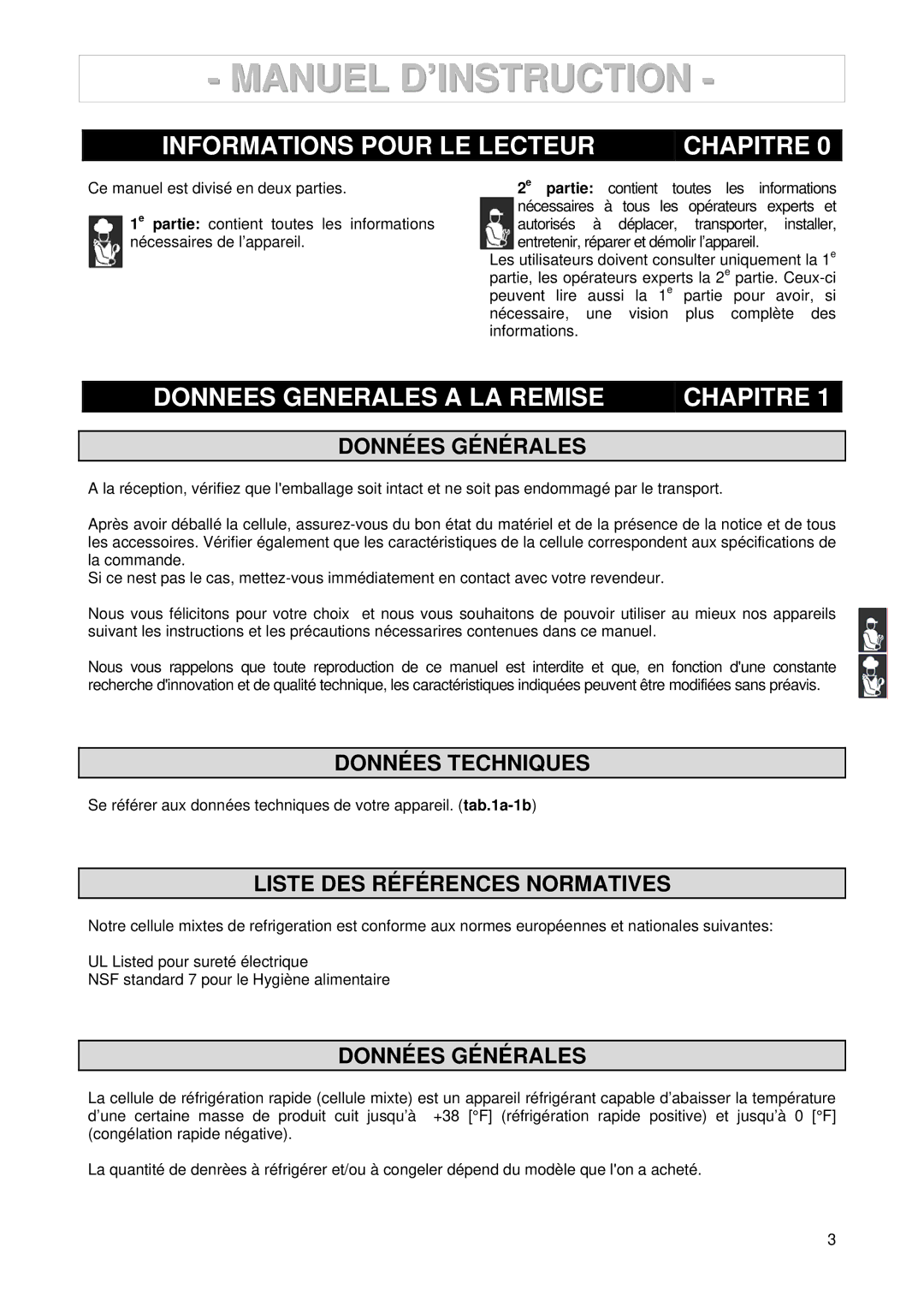 2Wire 3185550/146127 Informations Pour LE Lecteur Chapitre, Donnees Generales a LA Remise Chapitre, Données Générales 