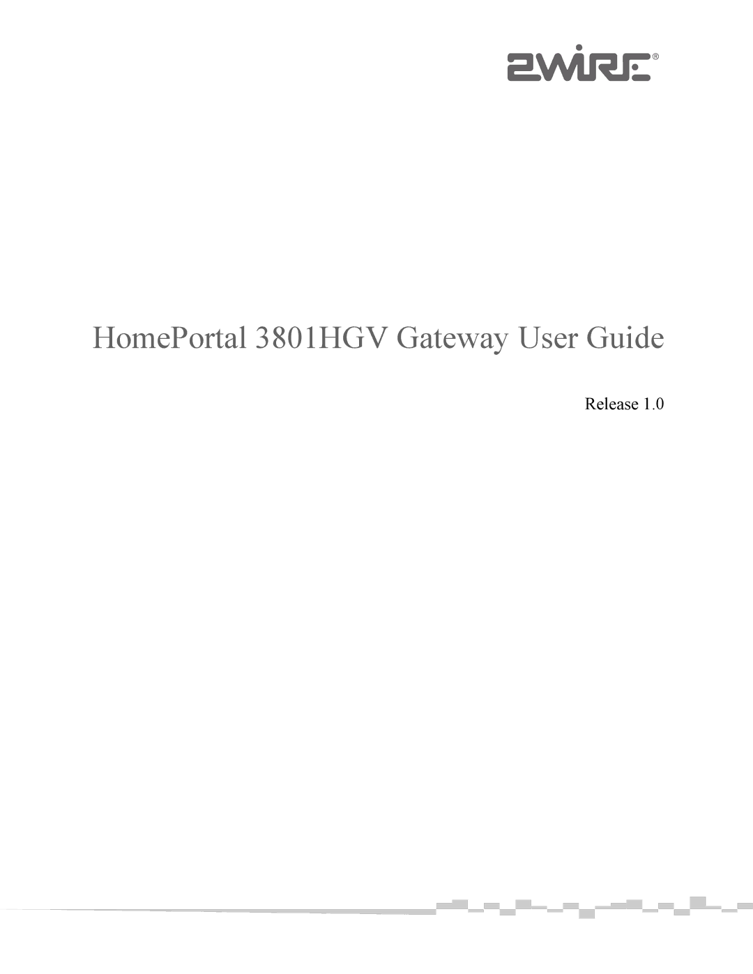 2Wire manual HomePortal 3801HGV Gateway User Guide 