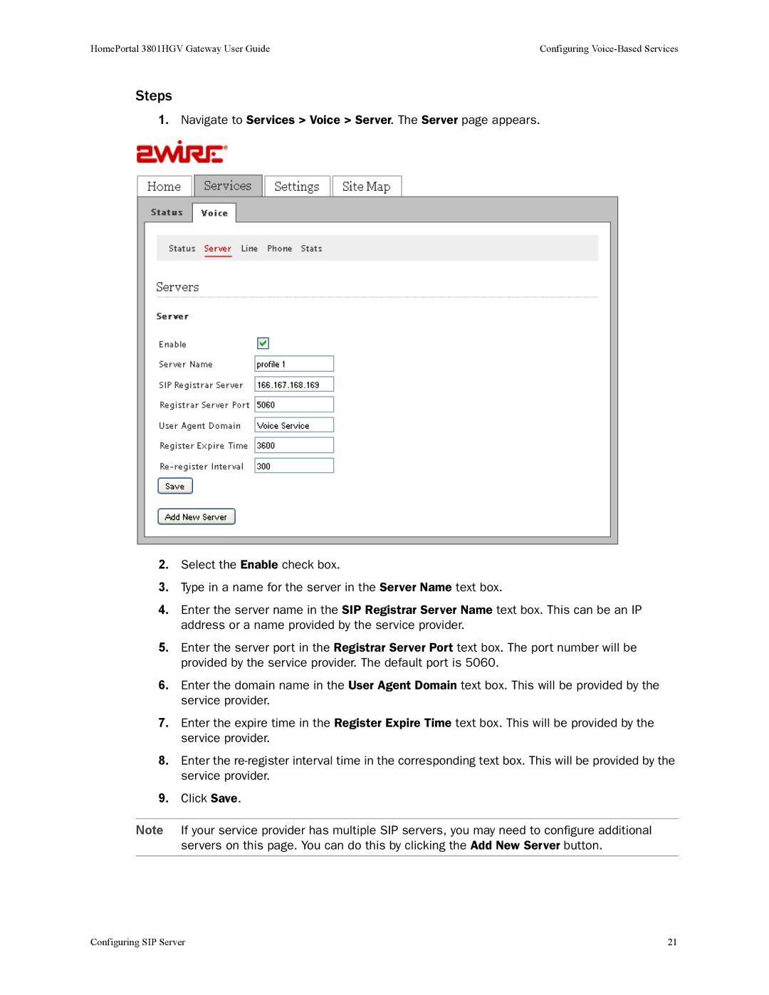 2Wire 3801HGV manual Steps 