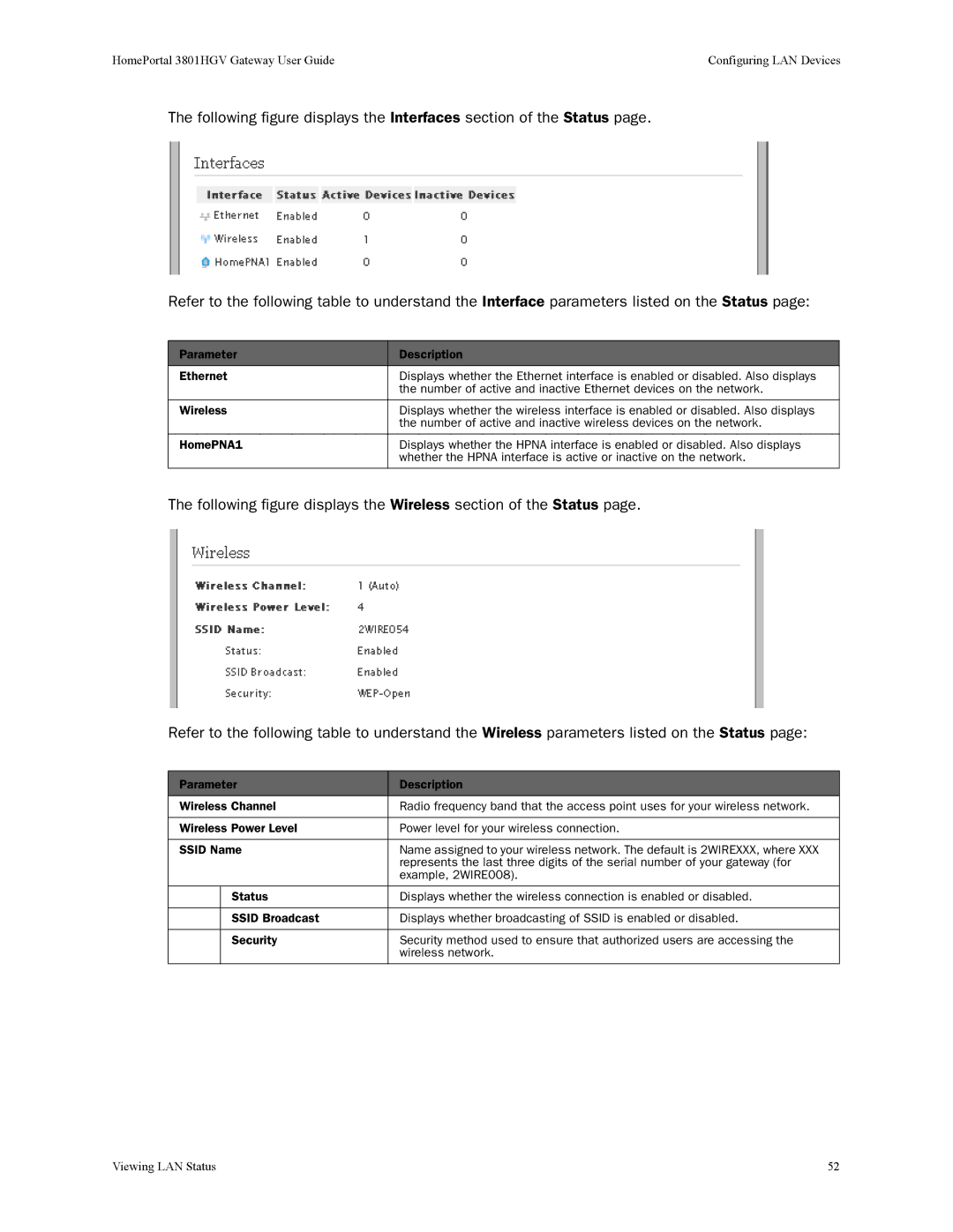 2Wire manual HomePortal 3801HGV Gateway User Guide 