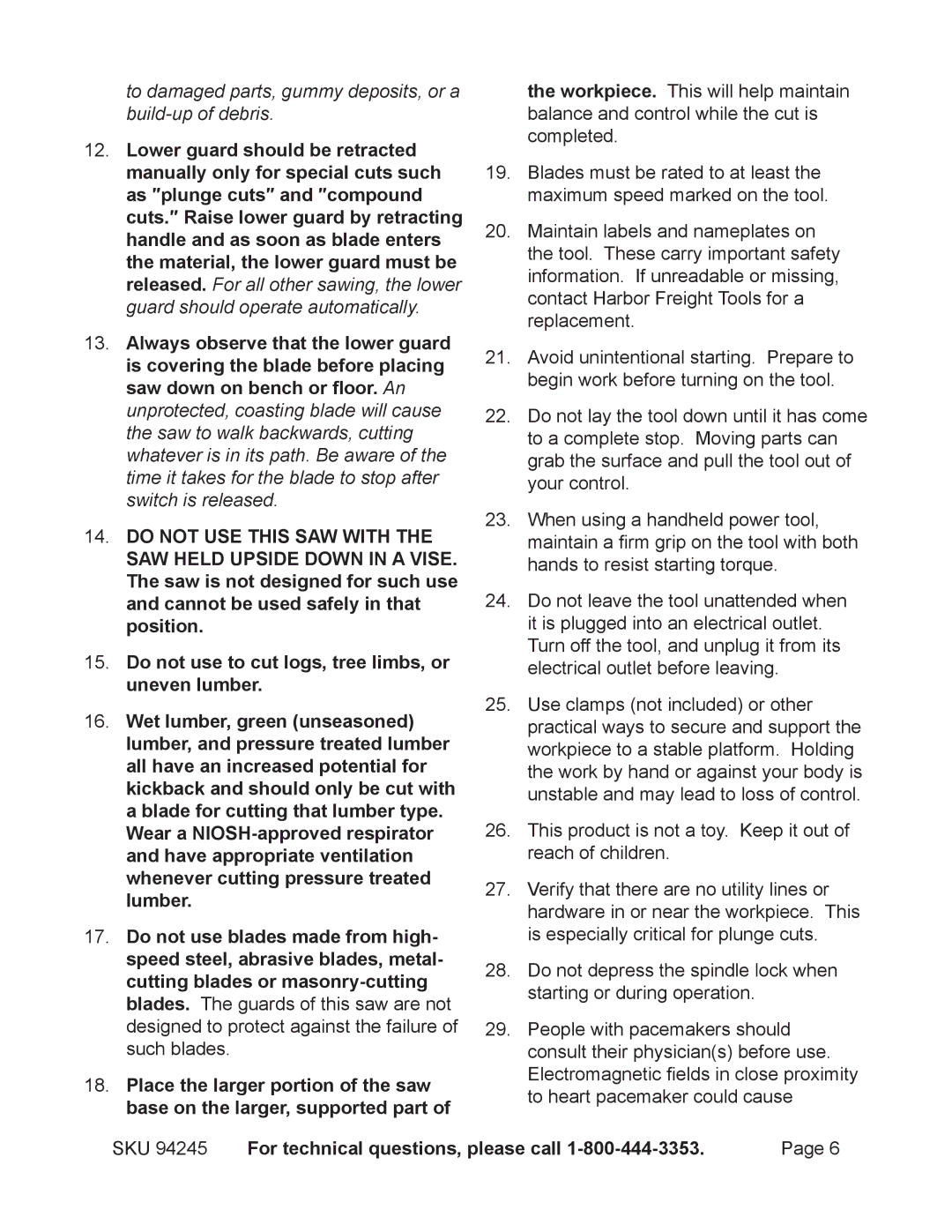 2Wire 94245 operating instructions To damaged parts, gummy deposits, or a build-up of debris 